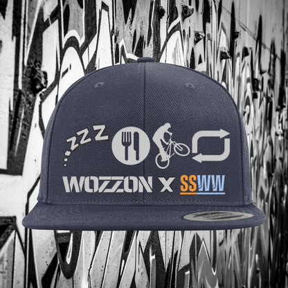 Sleep, eat, ride, repeat snap back (WFC x SSWW COLAB)