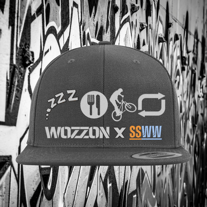 Sleep, eat, ride, repeat snap back (WFC x SSWW COLAB)